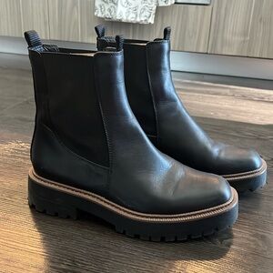 Sam Edelman Lug Sole Laguna Chelsea Leather boot